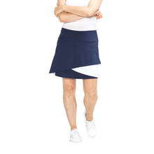 Load image into Gallery viewer, Kinona Wrap It Up 18.25in Womens Golf Skort - NAVY BLUE 224/XL
 - 3