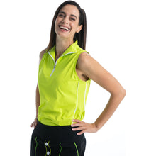 Load image into Gallery viewer, Kinona Keep it Covered Womens Sleeveless Golf Polo - Chartreuse Yl/L
 - 5