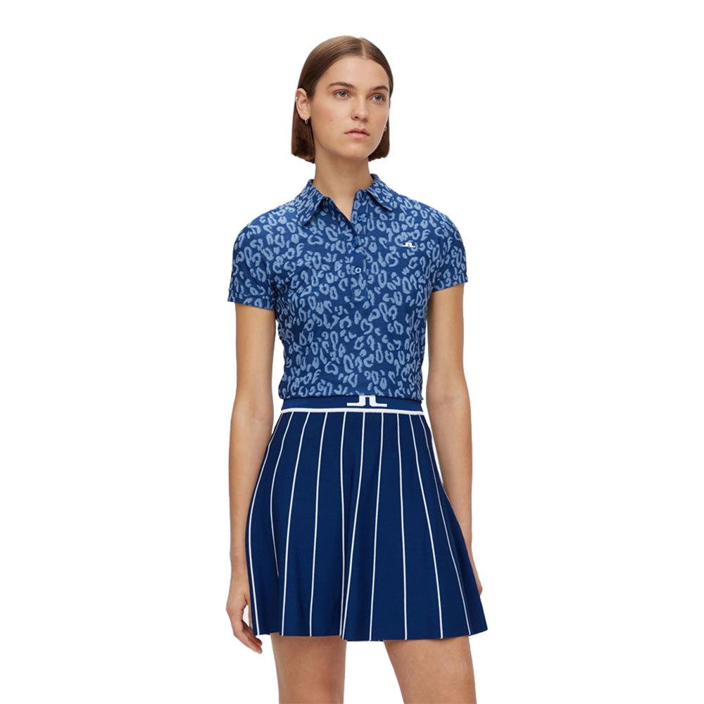 J. Lindeberg Alaya Midnight Womens SL Golf Polo