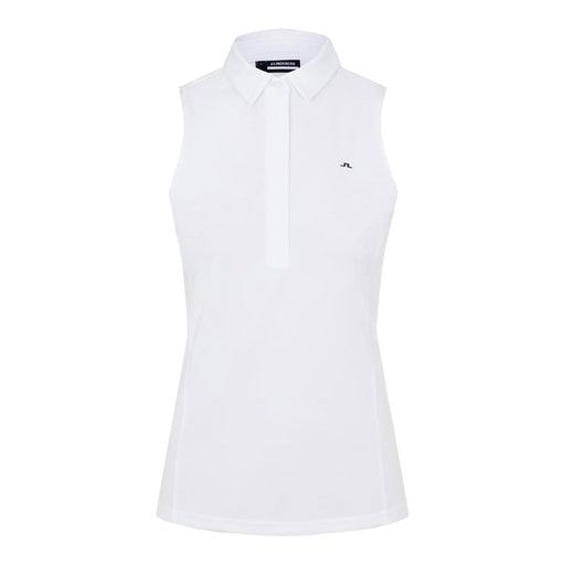 J. Lindeberg Dena Womens Sleeveless Golf Polo 2021 - White/XL