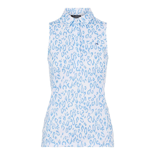 J. Lindeberg Dena Printed Womens Sleeveless Golf Polo 2021
