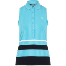 Load image into Gallery viewer, J. Lindeberg Tess Beach Blue Womens SL Golf Polo
 - 1