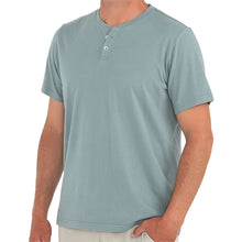 Load image into Gallery viewer, Free Fly Heritage Sabal Green Mens SS Henley
 - 1