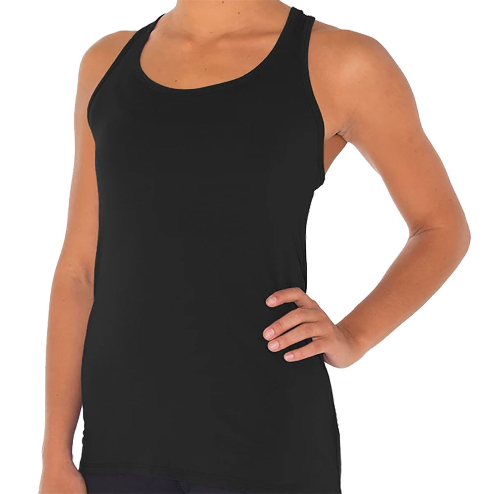 Free Fly Bamboo Racerback Womens Tank Top - Black/XL