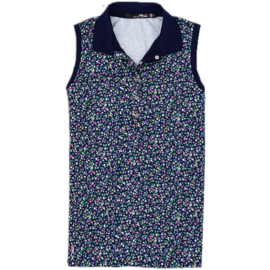 RLX Printed Womens Sleeveless Golf Polo