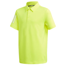 Load image into Gallery viewer, Adidas 3-Stripes Boys Golf Polo - Solar Yellow/XL
 - 2