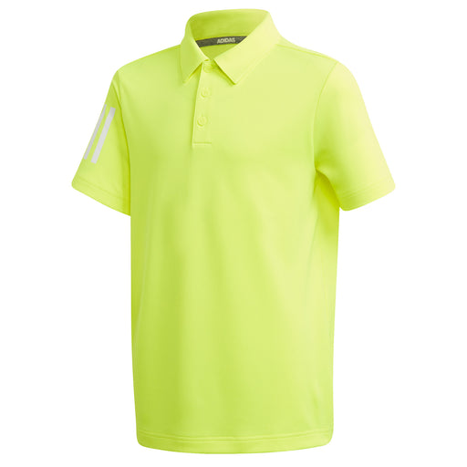 Adidas 3-Stripes Boys Golf Polo - Solar Yellow/XL