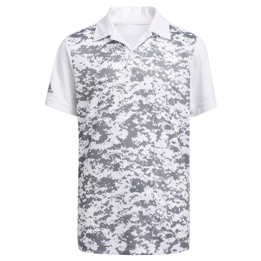 Adidas Digital Camouflage Boys Golf Polo - White/XL