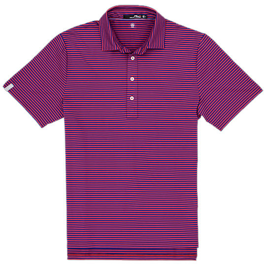 RLX Classic Sunrise Red-Royal Blue Mens Golf Polo