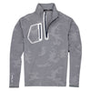 RLX Lux Jacquard Jersey Basic Grey Camo Mens Golf 1/2 Zip