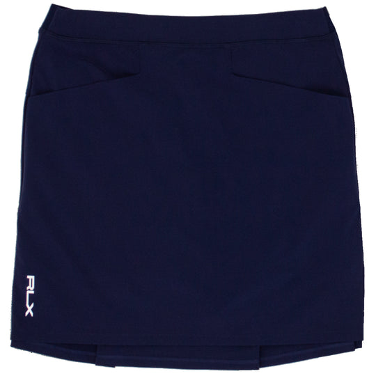 RLX Ralph Lauren Back Pleated 15in French Navy Womens Golf Skort