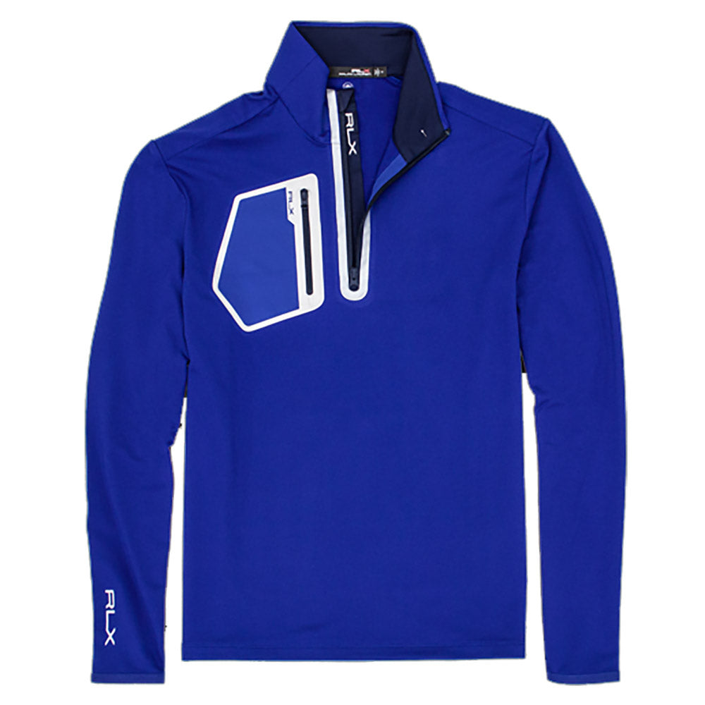 RLX Ralph Lauren Driver Tech Bl Mens Golf 1/2 Zip - ROYAL BLUE 010/XL