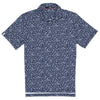 RLX Printed Lightweight Airflow French Navy Preppy Petal Mens Golf Polo