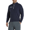 FootJoy Fleece with Contrast Trim Navy Mens Golf 1/4 Zip