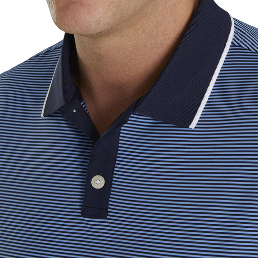 FootJoy Lisle Ministripe Knit Collar Mns Golf Polo
