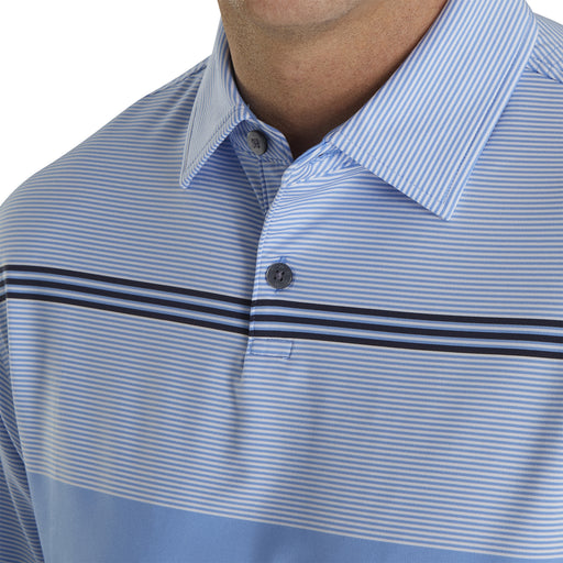 FootJoy Lisle Engineered Pinstr NY Mens Golf Polo