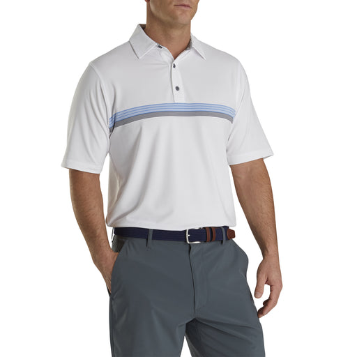 FootJoy Lisle Chestband Self Collar Mens Golf Polo