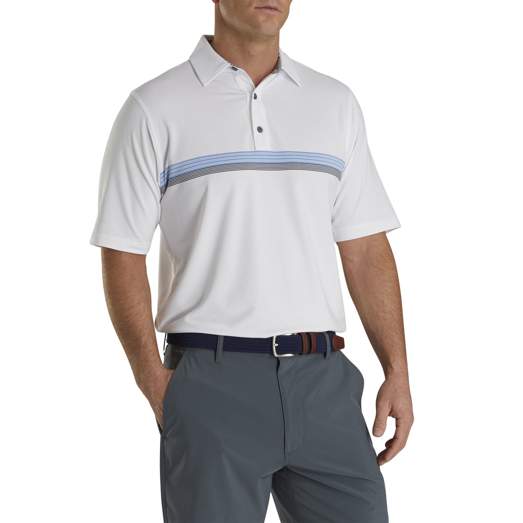 FootJoy Lisle Chestband Self Collar Mens Golf Polo