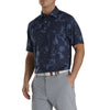 FootJoy Lisle Camo Floral Print Self Collar Mens Golf Polo