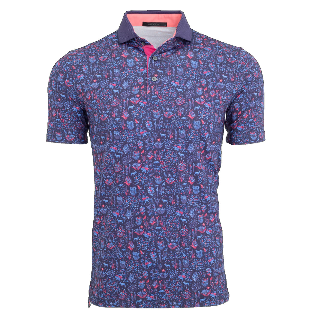 Greyson Flora and Fauna Mens Golf Polo