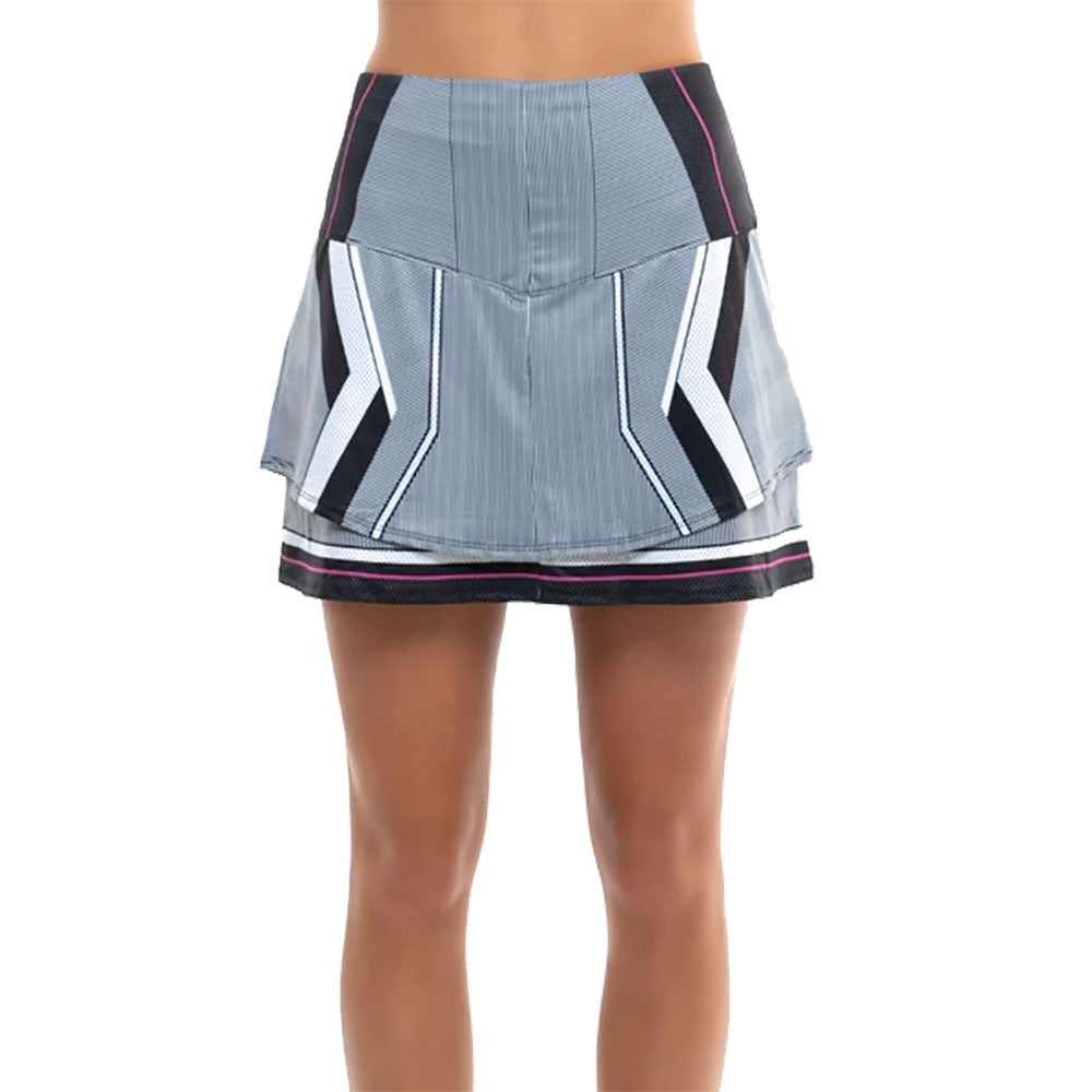 Lucky in Love Kinetic Energy Blk Wmns Golf Skort