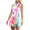 Lucky in Love Painted Floral Womens Golf Dress