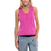 Lucky in Love V-Nice Zip Passion Pink Womens Golf Tank Top