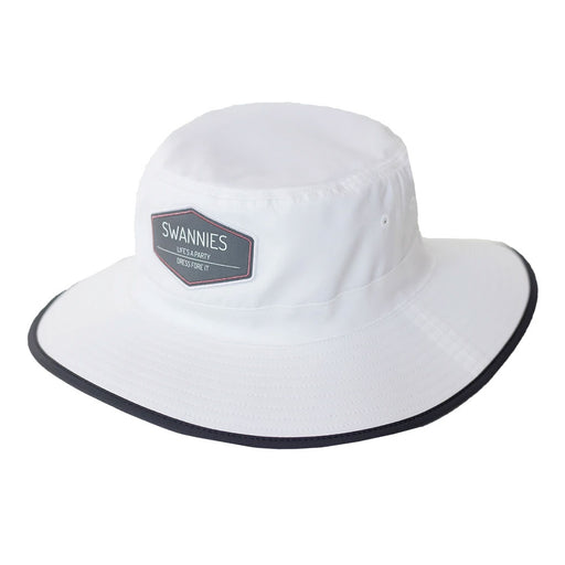 Swannies Bernie White Mens Golf Bucket Hat