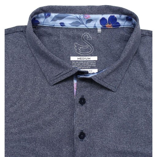 Swannies Burton Navy Mens Golf Polo