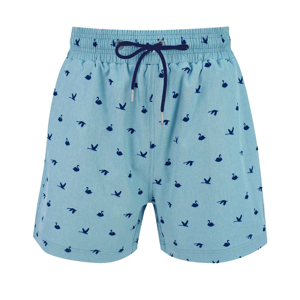 Swannies Golliday Blue Surf Mens Swim Trunks