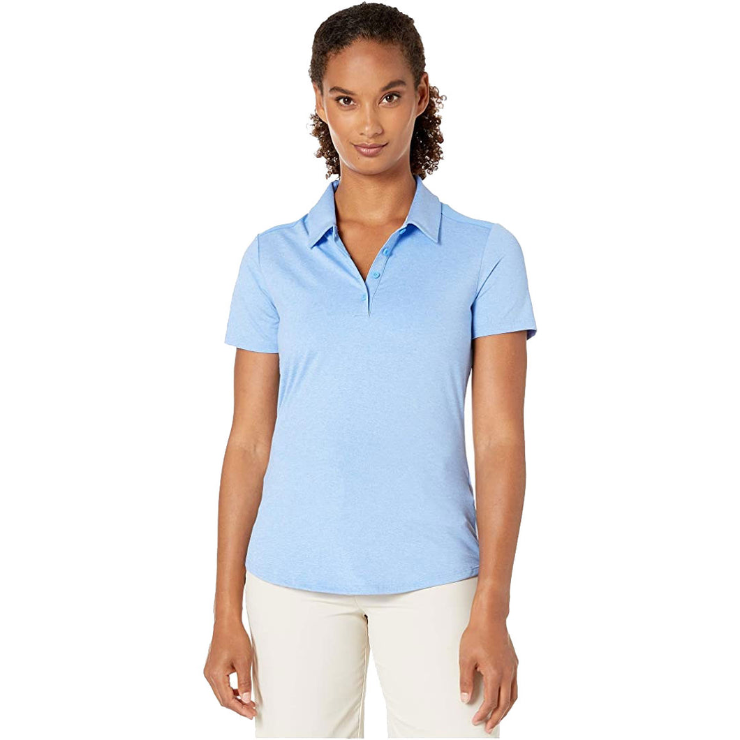 Adidas Advantage Glow Blue Womens Golf Polo - Glow Blue/XL
