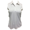 Adidas Advantage White Womens Sleeveless Golf Polo