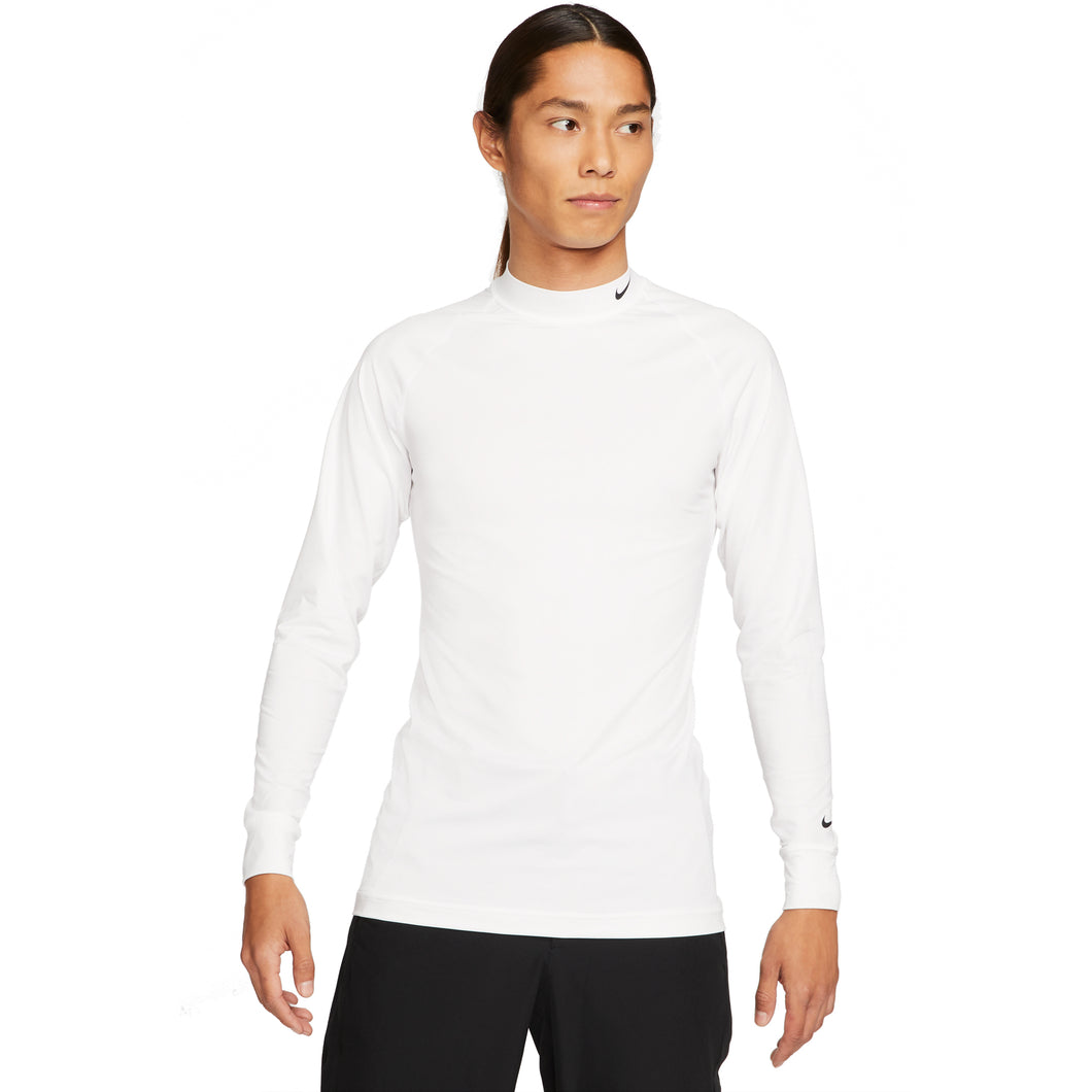 Nike Dri-FIT UV Vapor Mens Longsleeve Golf Shirt - WHITE 100/XL