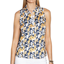 Load image into Gallery viewer, GGBlue Elina Womens Sleeveless Golf Polo - ART DECO 4510/XL
 - 1