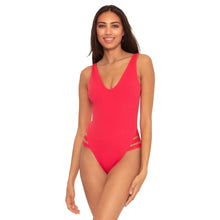 Load image into Gallery viewer, Becca Fine Line Sophie 1PC Cherry Womens Swimsuit - Cherry/L
 - 1
