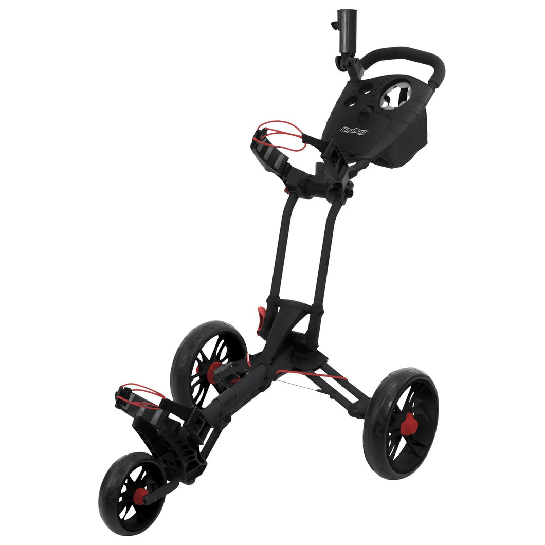 Bag Boy Spartan XL Golf Push Cart - Black/Red