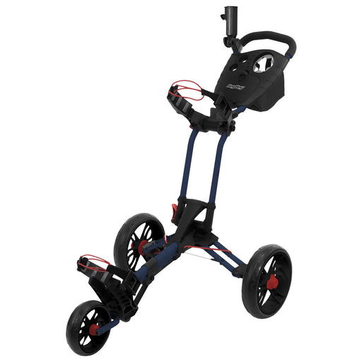 Bag Boy Spartan XL Golf Push Cart - Navy/Red