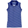 RLX Ralph Lauren Printed Mini Island Daisy Womens Sleeveless Golf Polo