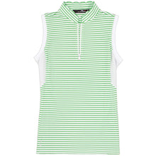 Load image into Gallery viewer, RLX Mesh Mix Green Stripe Womens SL Golf Polo
 - 1