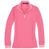 Polo Golf Ralph Lauren Extreme Jersey Lauren Pink Womens Golf 1/4 Zip
