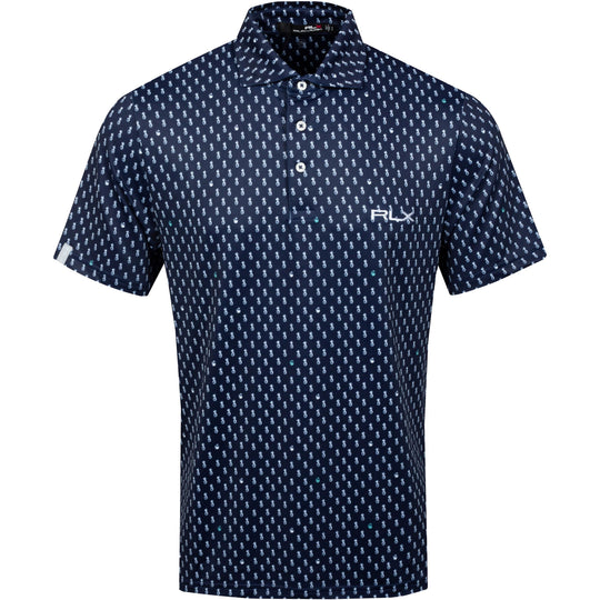 RLX Ralph Lauren Printed Lightweight Airflow Punchy Pineapples Mens Golf Polo