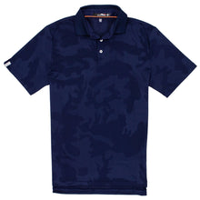 Load image into Gallery viewer, RLX Mesh Camo Jacquard French Navy Mens Golf Polo
 - 3