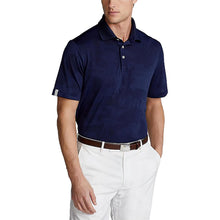 Load image into Gallery viewer, RLX Mesh Camo Jacquard French Navy Mens Golf Polo
 - 1