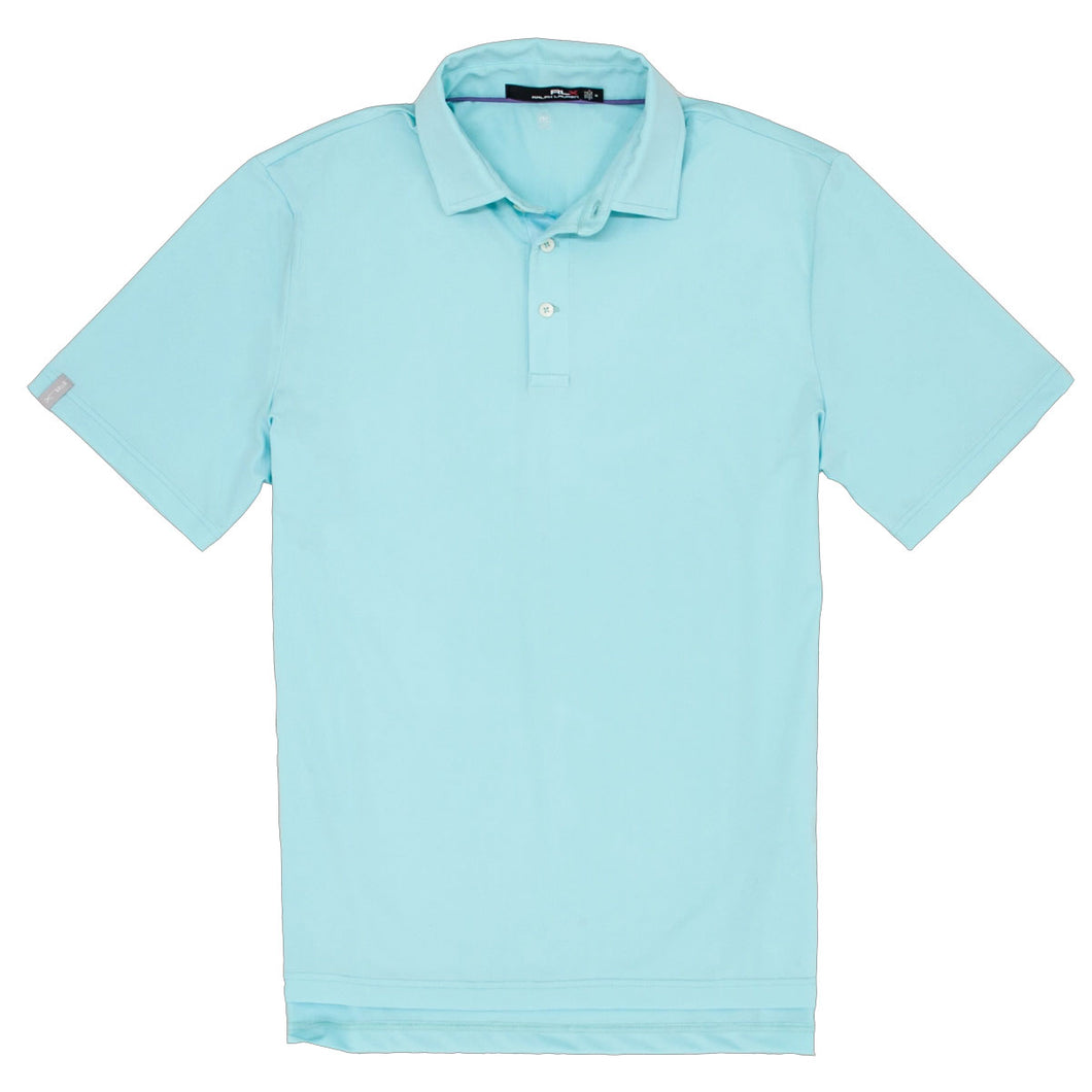 RLX Ralph Lauren Solid Airflow Bl Mens Golf Polo - Soft Aqua/XL