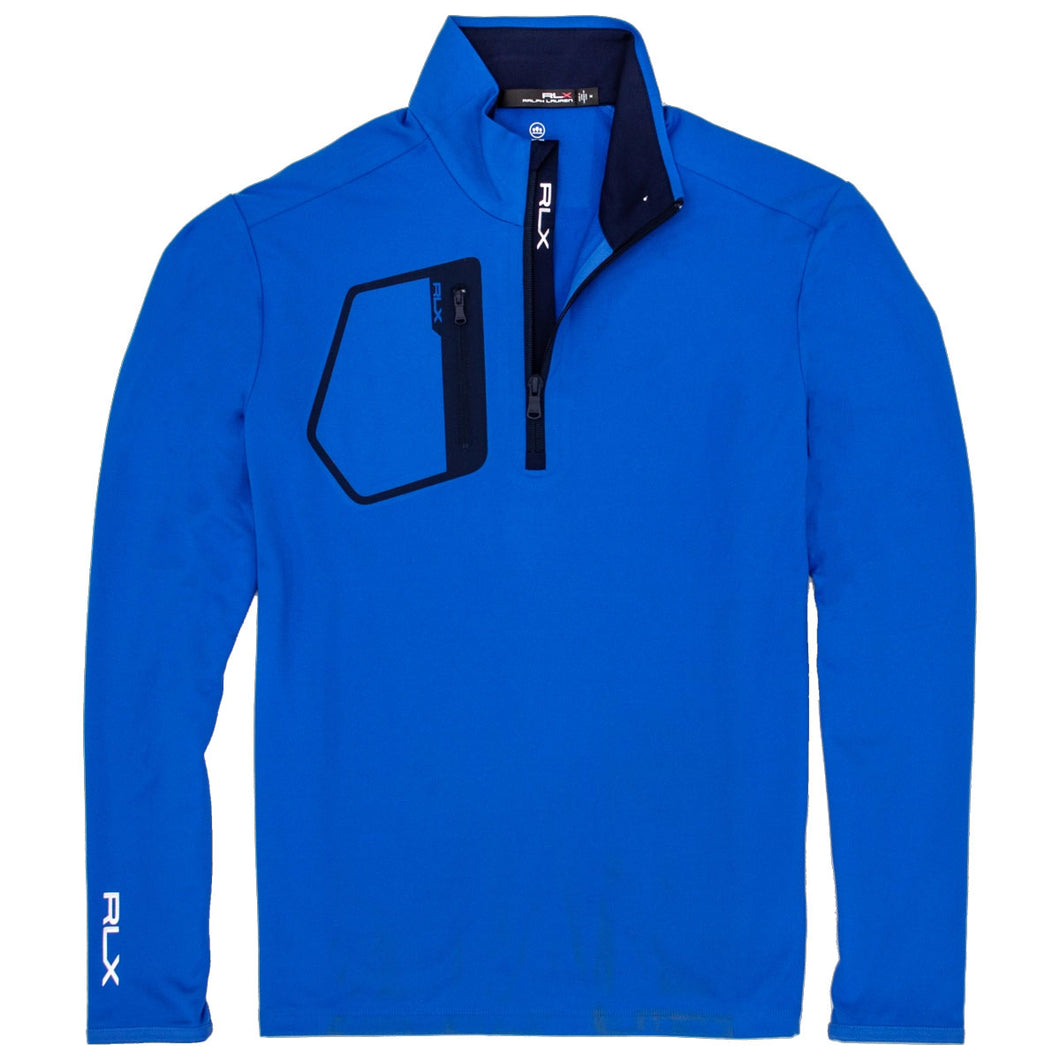 RLX Ralph Lauren Colby Blue Mens Golf 1/2 Zip