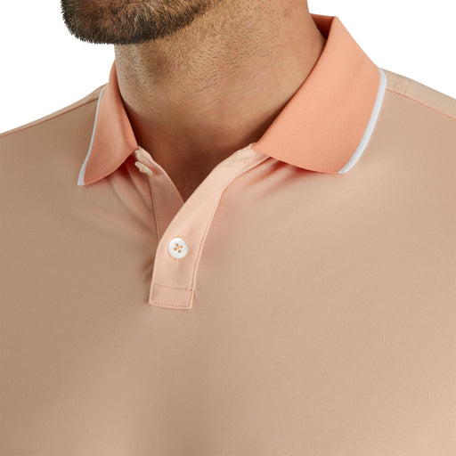 FootJoy Southern Living Solid Peach Mens Golf Polo