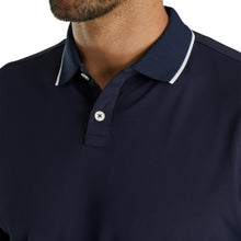 Load image into Gallery viewer, FootJoy Southern Living Solid Navy Mens Golf Polo
 - 3