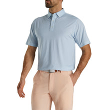 Load image into Gallery viewer, FootJoy South Living Lisle Strp BU Mens Golf Polo - Lt Blue/White/XXL
 - 1