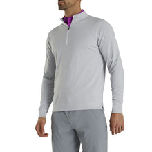 Load image into Gallery viewer, FootJoy Houndstooth Jacquard Grey Men Golf 1/4 Zip
 - 2