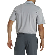 Load image into Gallery viewer, FootJoy Lisle Solid Pinstripe Grey Mens Golf Polo
 - 2